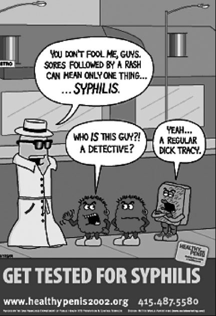 Syphilis Cartoon Characters (Healthy Penis Program)